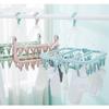 32 Clips Multi Clip Hanger Extra Thick Drying Hanger Household Foldable Drip Hanger  Laundry Room