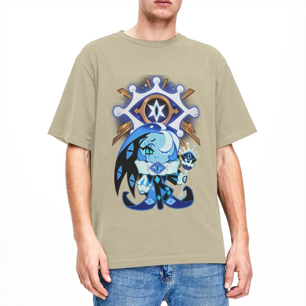Shadow Milk Cookie Run Kingdom T Shirts Men Women 100 Cotton Leisure TShirts O Neck Cartoon Anime Tee Shirt Clothing Printed