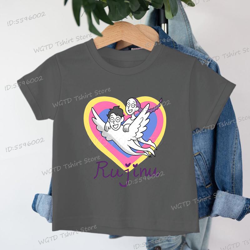 Children Clothes Girl Rujinu KPop Demon Hunters T Shirt Boy Girl Outfits Gifts Cotton Kids Tshirt Short Sleeve Fashion Movie Top