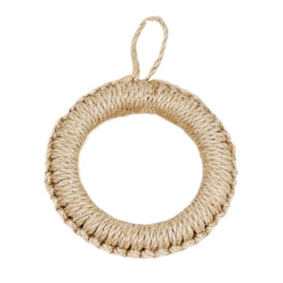 

Handwoven Grass Placemat Anti-slip Coaster Heat-Resistant Table Mat Decorative Dining Mat S