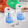 2PCS Laundry Detergent Universal White Organizer Soap Dish Accessories Drip Collector Cup Holder Fabric Softener Rack Spill