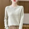 Women's Colorful Dot Round Neck Wool Sweater - Autumn/Winter Versatile Knitwear Pullover