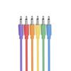 LAMBDA Modular Synth Patch Cable Set (Red, Yellow, Orange, Blue, Green, Purple) (30cm)