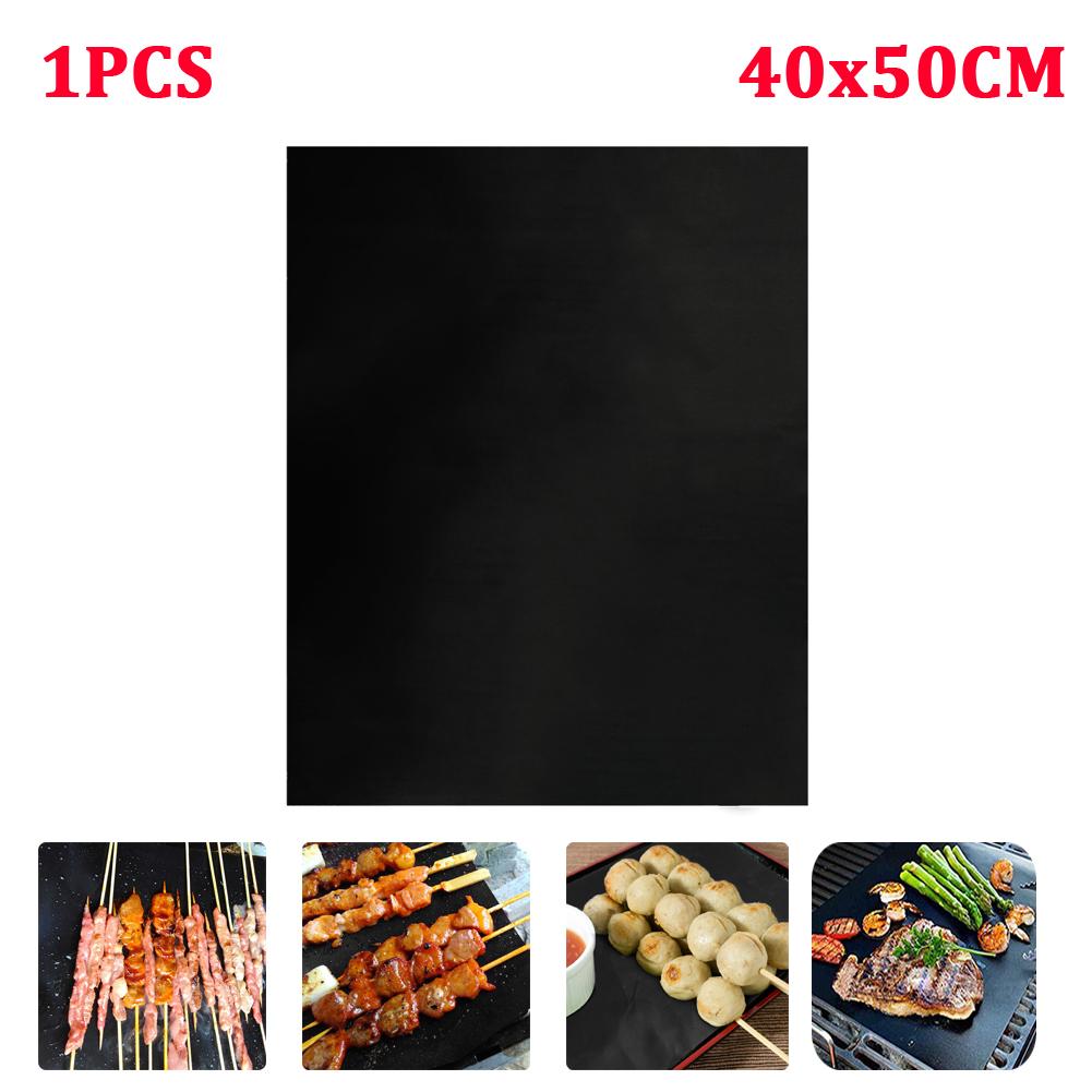 1–6 Stück Antihaft-BBQ-Grillmatte, 40 x 33 cm, Backmatte, Grillutensilien, zum Kochen, Grillen, Hitzebeständigkeit, leicht zu reinigen, Küchenutensilien, Grillzubehör
