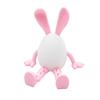 Flexible Joint Artistic Rabbit Egg Sculpture Modern 3D Printed Action Figure Ornaments, Minimalist Display Piece for Collectors