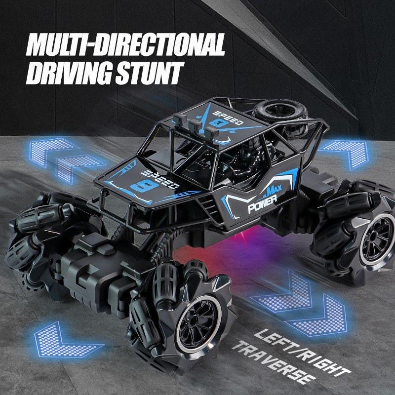 In Stock S611 Stunt 2.4G RC Climbing Car - One-Key Demo, Sideways Moving, Off-Road Toy Gift