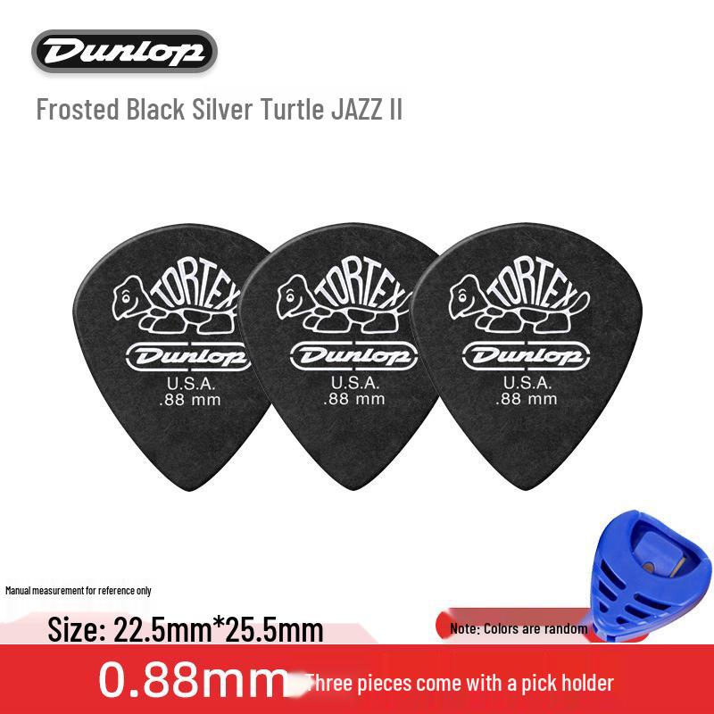 Dunlop Jazz3 Electric Guitar Pick - Genuine Small Turtle Jazz 3-Speed Bass Pick