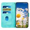 For iPhone 16 Plus Case Card Slots Flower Pattern Flip Leather Phone Cover