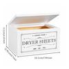Wooden Storage Box Long-Lasting for Laundry Room, Bathroom