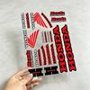 For Honda Reflective Motorcycle Stickers, 20x30cm,30c40cm,Waterproof Wear-resistant Vinyl Decals for Helmet Toolbox Bike Body