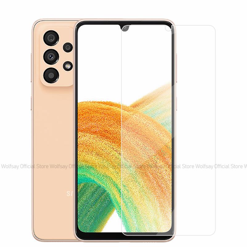 2/4PCS Screen Protector For Samsung Galaxy A23 5G Tempered Glass Samsung Galaxy A13 A23 A33 A53 5G Full Glue Cover Phone Glass