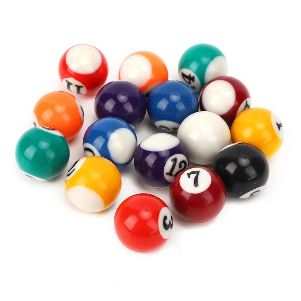 16PCS Plastic Mini Billiard Ball Mini Pool Ball Billiards Ball Set  Billiard Supplies