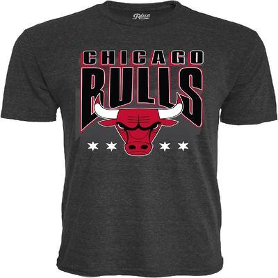 Chicago Bulls NBA Officially Licensed Tri-Blend T-Shirt Starters Black, Medium