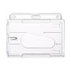 Wasserdichter Klarer Kunststoff PVC ID-Karten Namensschildhalter Transparente Visitenkartenhülle Für Schule Büro