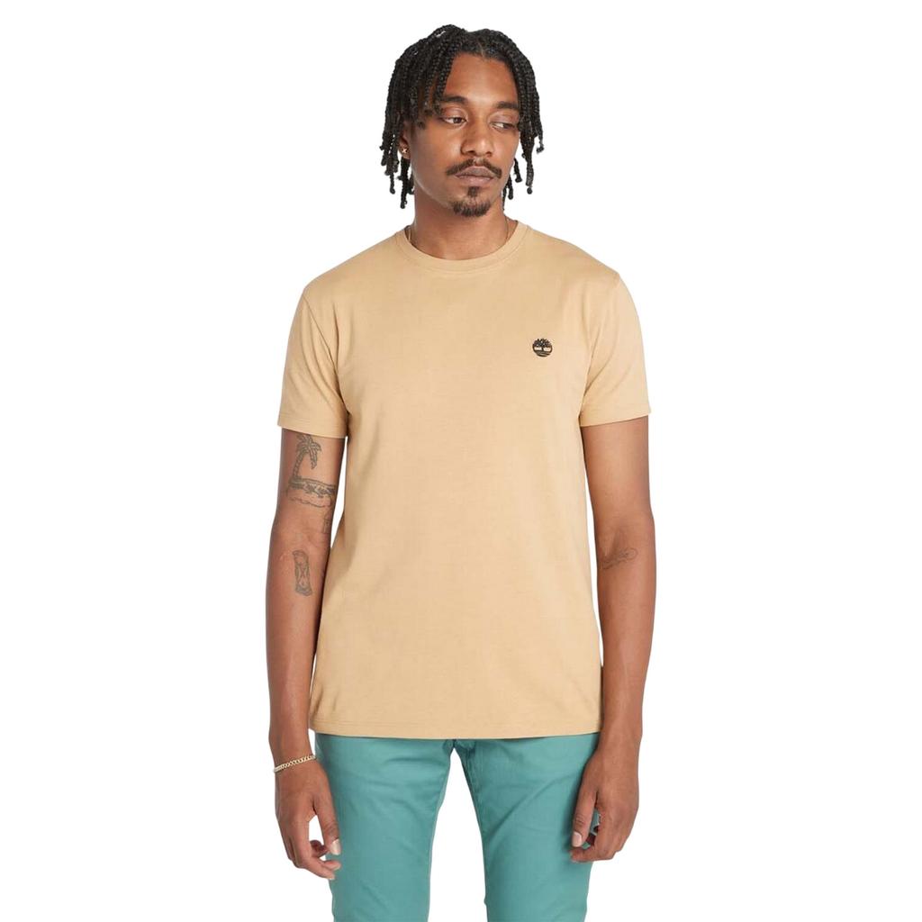 Timberland Mens Oyster River Logo Short-Sleeved T-Shirt