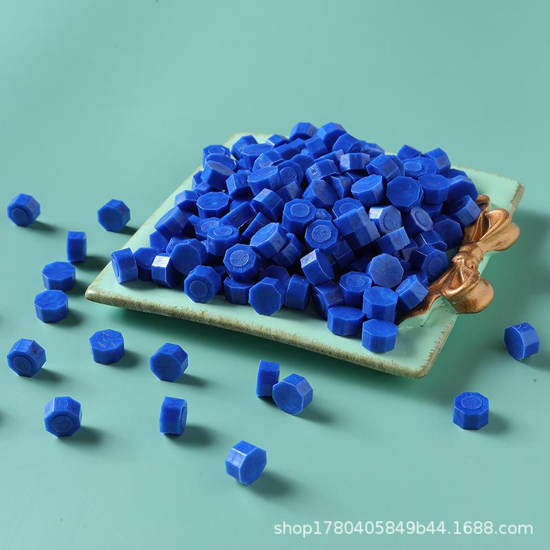 

500g Bright Mixed Color Sealing Wax Particles Retro Octagonal Wax Material DIY Stamping Tool Scrapbooking Envelope Sealing