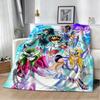 3D S-Saint S-Seiya Japan Anime Cartoon Flannel Blanket Soft Throw Blanket Art For Home Decor Bedroom Bed Sofa Picnic Fans Gifts