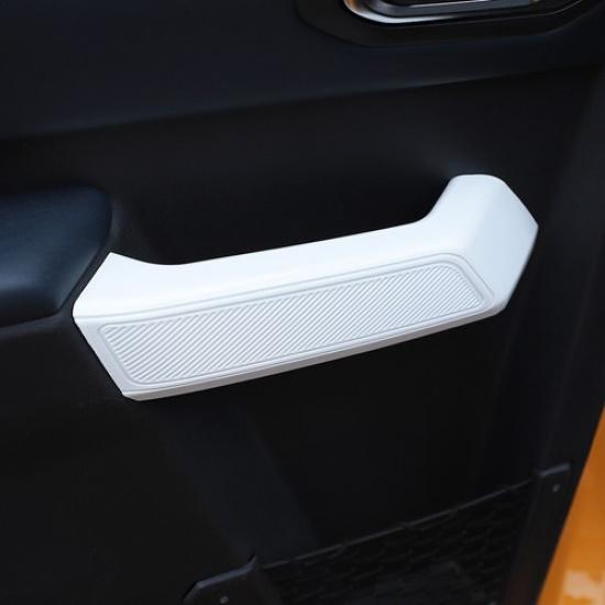 Door Handle Shell Decorative Cover Trim For Ford Bronco +White 2 Doors ABS