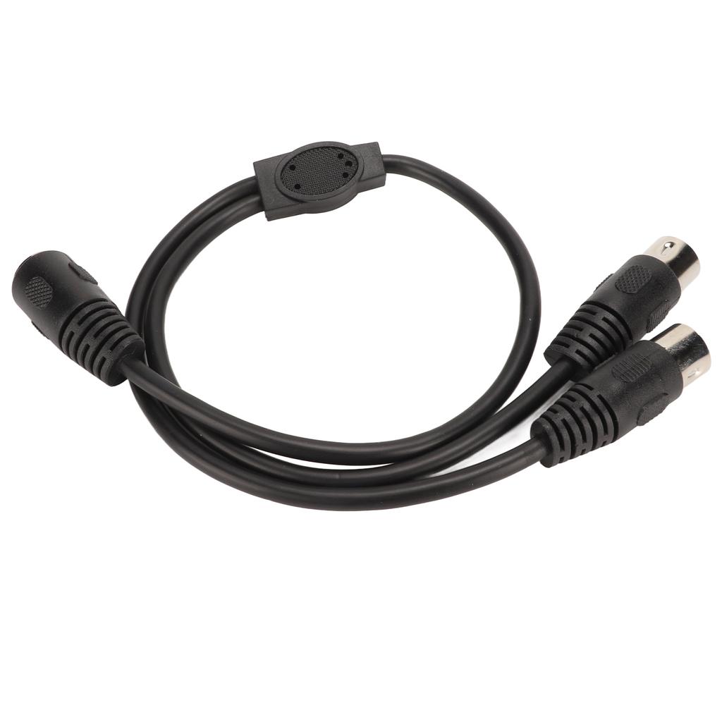 5Pin Din Female to 2 5Pin Din Male Cable 5 Cores Flexible DIN 5 Pin Y Splitter Adapter Sound Connecting Cable for