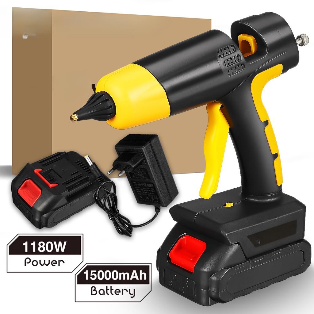 1180W Hot Melt Cordless Glue Gun with switch 11mm Stick Home DIY Repair Tool