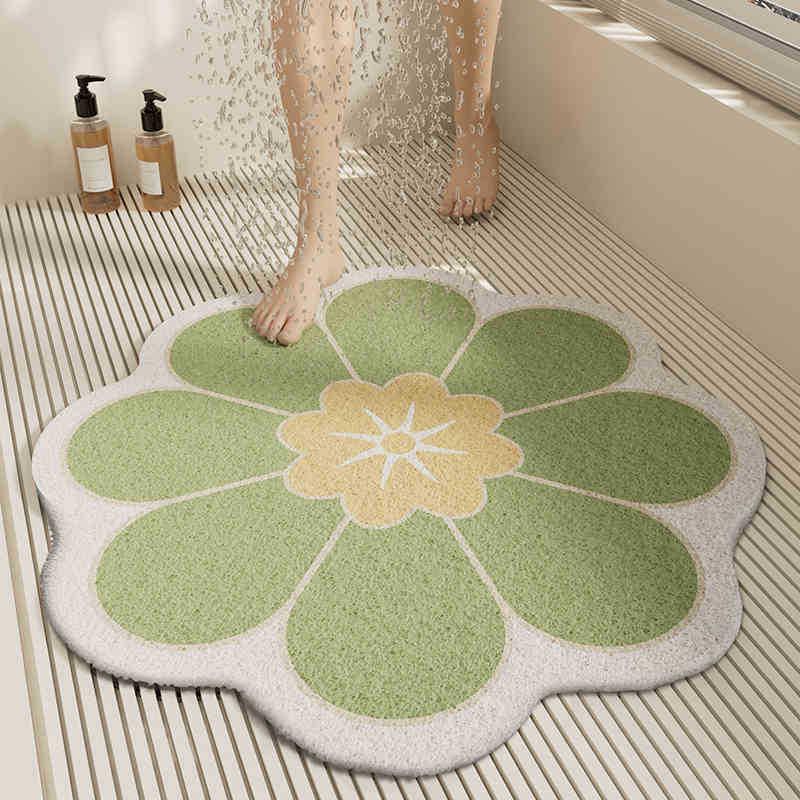 

Anti-Slip Bathroom Floor Mat: Non-Skid Water Barrier Foot Pad for Shower, Toilet, and Tub 50*50CM