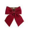 Solid Color Christmas Bow Ornament Velvet Xmas Gift Box Bow Christmas Tree Bows  Christmas Decor