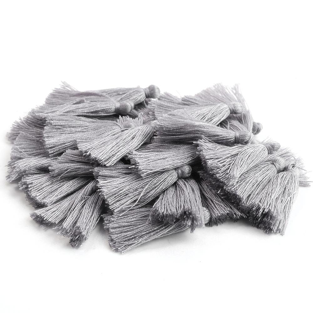 50pcs/lot 30mm Mini Cotton Tassels Colorful Tassel Charms For Jewelry Making DIY Earring Keychain Crafts Decoration Accessories