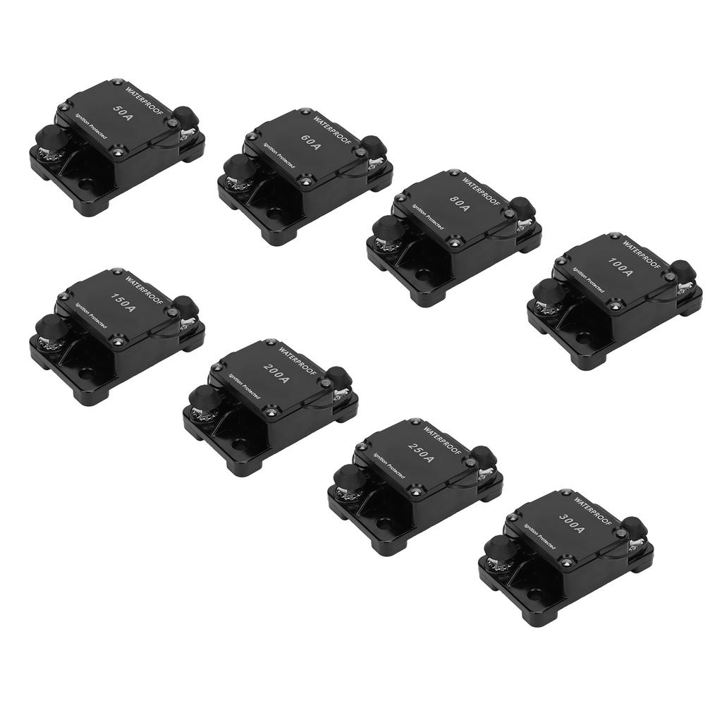 HT-608 Circuit Breaker Waterproof Automatic Switch Auto Reset Fuse Holder Fuse Inverter Overload Protection DC12-24V 60A HT-608 Circuit Breaker Waterproof Automatic Switch Auto Reset Fuse Holder Fuse Inverter Overload Protection DC12-24V 60A