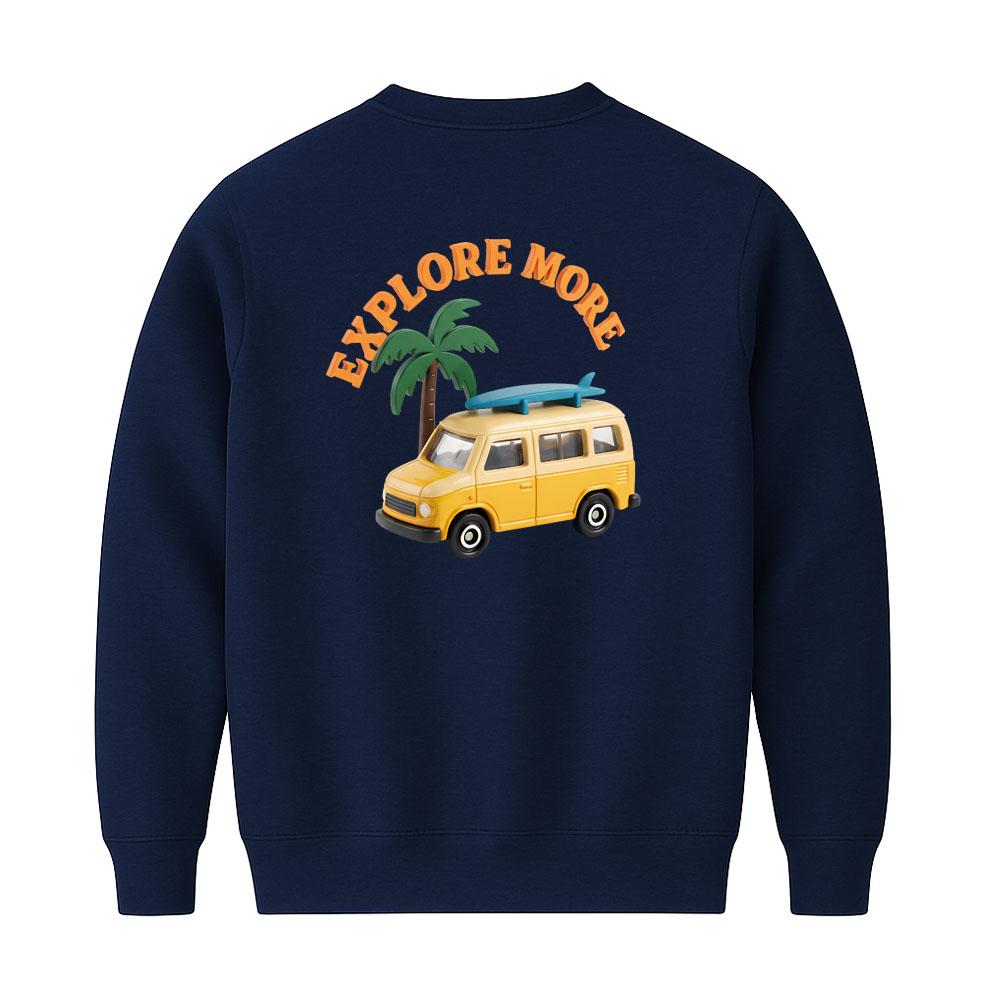 SUPENER Explore More Printed Crew Neck 4 Colors (Type B)