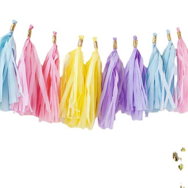 Paper Tassel Decorations for Weddings and Parties