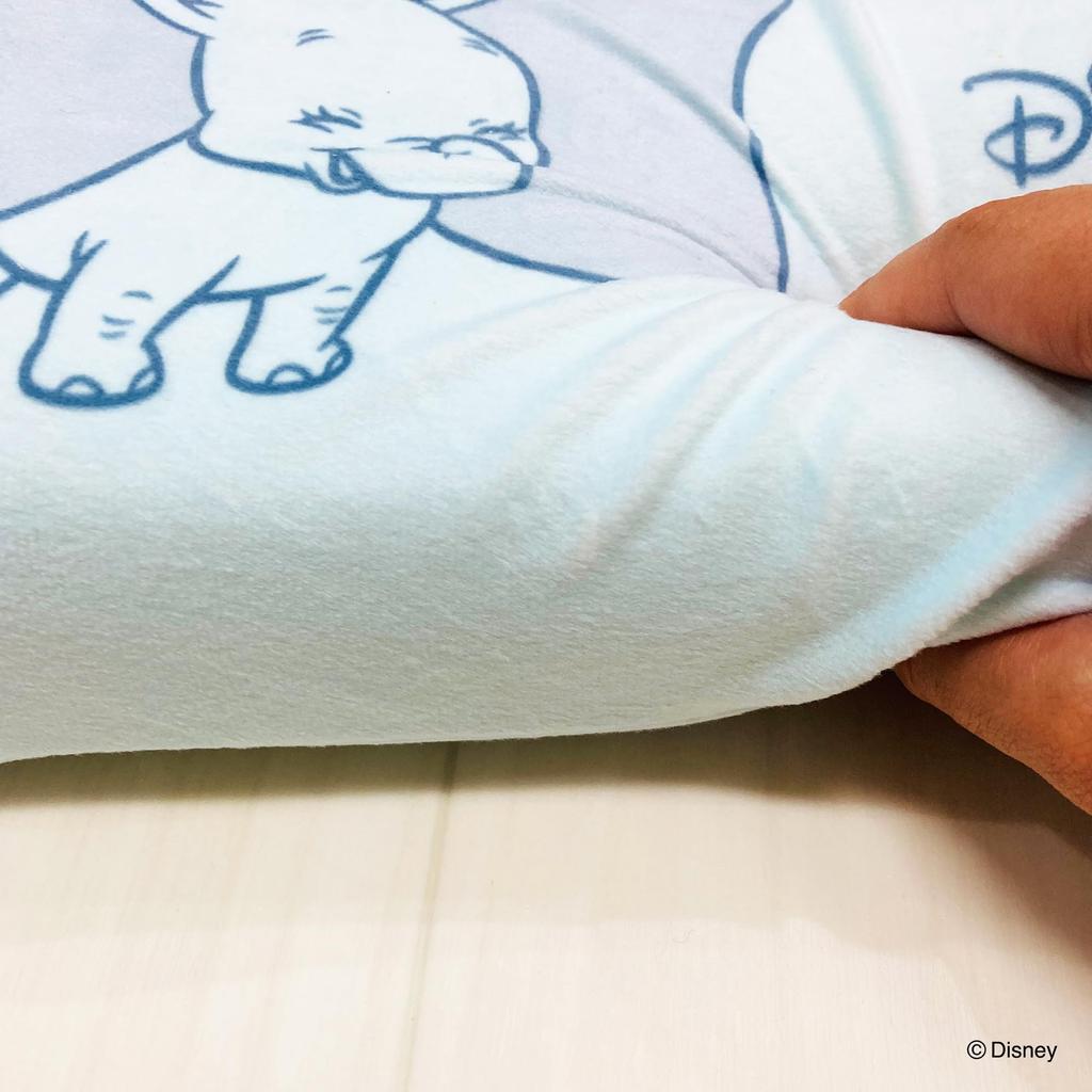 MORIPiLO Morishita Memory Foam Pillow Disney Dumbo 15x31cm Waist Rest Back Support Stuffed Toy Cushion Character Goods Pastel Blue 4621193