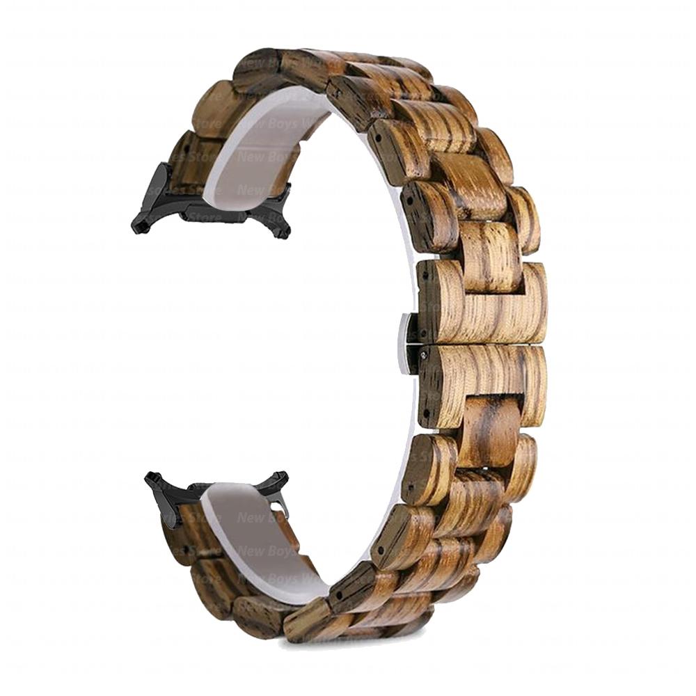 Holzarmband für Samsung Galaxy Watch 8 Classic 46mm 8 40mm 44mm Quick Fit Armband für Galaxy Watch Ultra 2025 47mm Armband ohne Lücken
