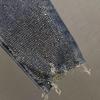 Women's 2025 Summer Slimming High-Waisted Rhinestone Denim Jeans – Petite, Versatile Cropped Style
