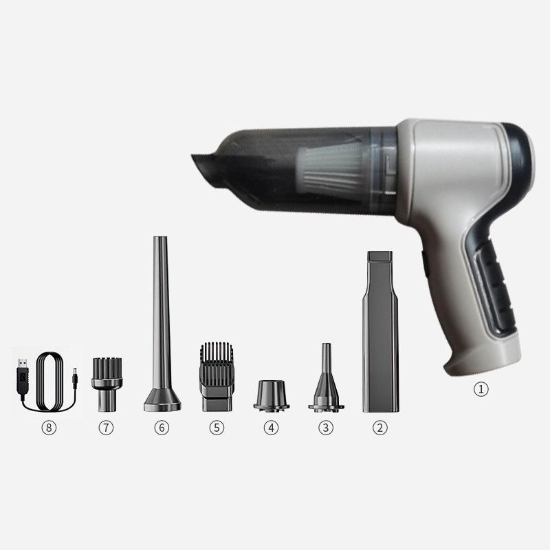 Home Car Vacuum Cleaner Wireless Handheld Vacuum Cleaner 6 Suction Heads