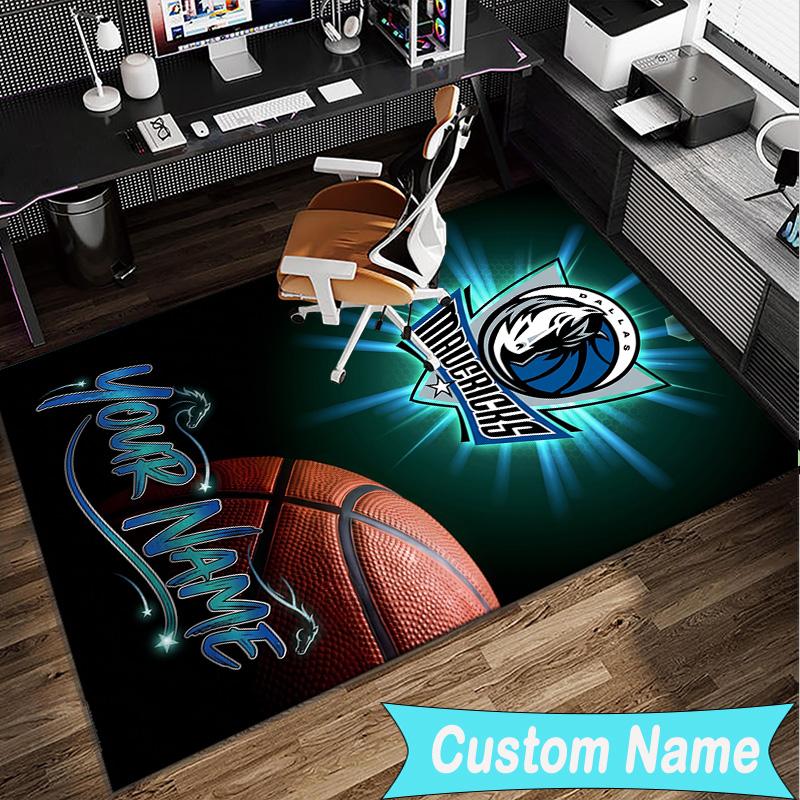 Custom Name Rug MAVERICKS LOGO Area Rug Suitable for Indoor And Outdoor,Carpets for Homes, Offices,Living Rooms,Home Decor,Christmas Gift