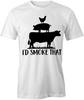 I'D SMOKE THAT MEAT TShirt Tee Short-Sleeved Cotton CLOTHING ANIMALS S1WSA829