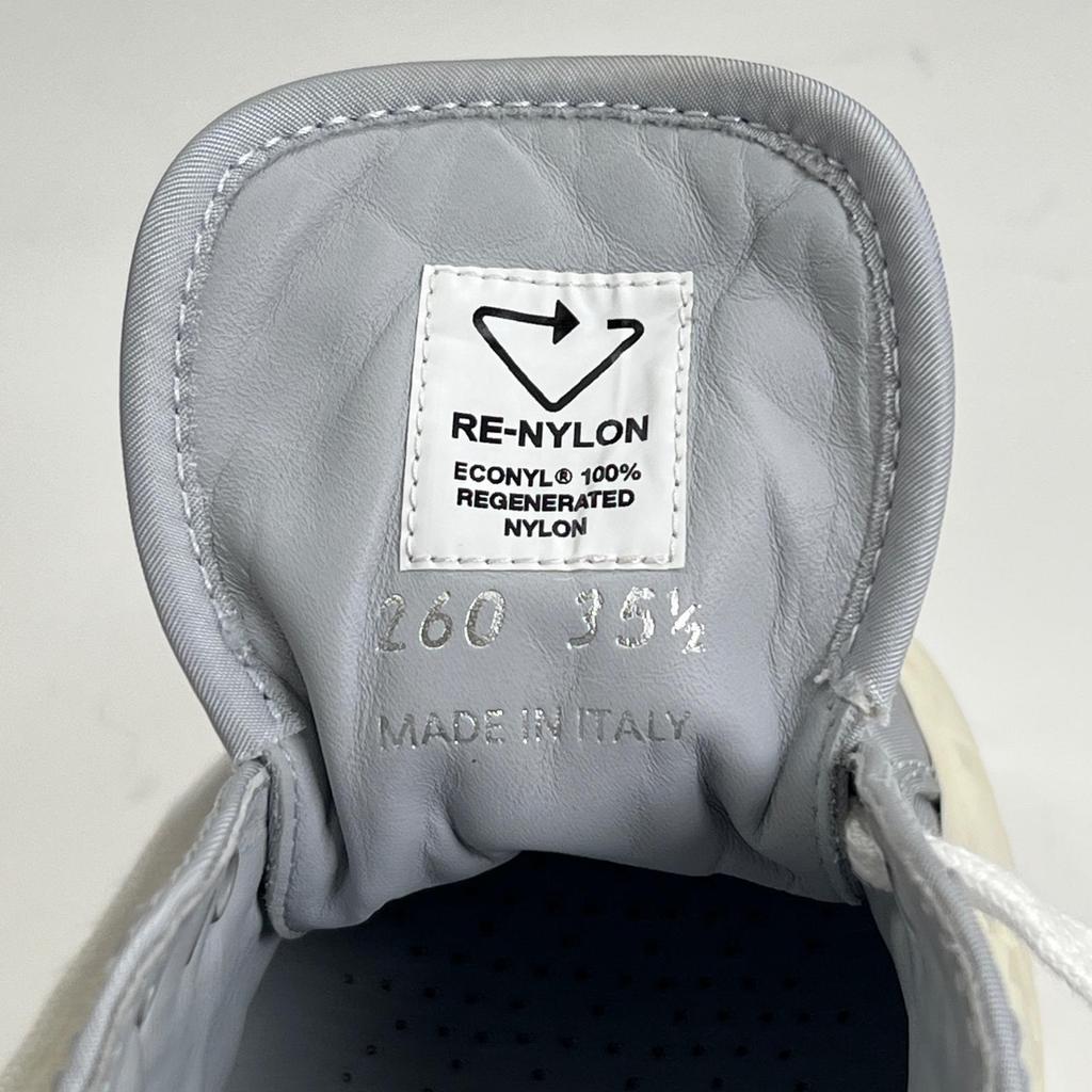 Tolle PRADA Sneaker Re-Nylon Doppelrad Dreieckslogo blau Nylon Damen 35.5 1E260M Gebraucht