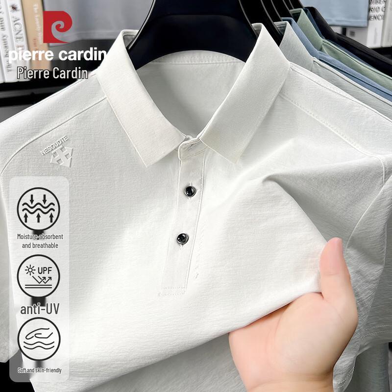 Pierre Cardin Men s Ice Silk Seamless Polo Shirt XXXL