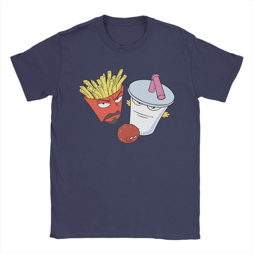 Freizeit Frylock Meatwad Master Shake Aqua Teen Hunger Force T-Shirts Unisex Rundhals-T-Shirts Kurzarm-T-Shirt Kleidung