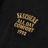 Skechers Logo Solid Color Sport Simple Fashion Drop Shoulder Loose Cool Soft Pullover Polo Neck Short Sleeve Dress Women dress L224W056-0018