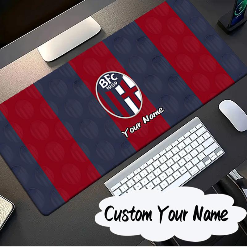 Custom Name Mouse pad Bologna Crest Design Mouse pad, Gaming Mouse Pad, keyboard pad, Desk Decor for computer notebook Fan Birthday Gift