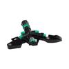 Adjustable Spray Garden Sprinkler 360-degree Distribution Efficient Water Coverage Lawn Maintenance Mechanical Rotation