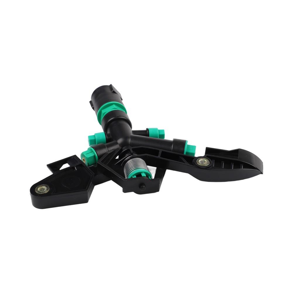 Adjustable Spray Garden Sprinkler 360-degree Distribution Efficient Water Coverage Lawn Maintenance Mechanical Rotation