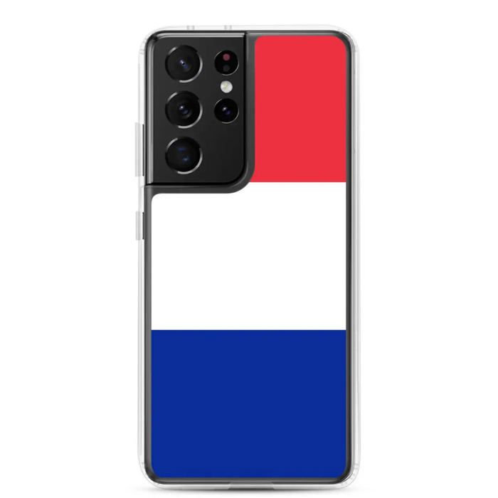 Coque Téléphone - Samsung - Galaxy S21 - Drapeau Frankrike - Souple - Flerfarget