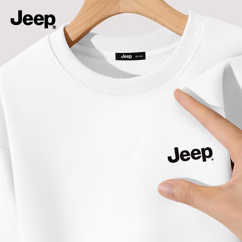 JEEP Men's 2025 Heavyweight Crew Neck Loose Fit Pullover Sweatshirt