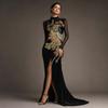 Black Mesh Embroidered Sequin Appliques Wedding Decoration Appliques  Wedding Decoration