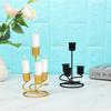 Candlesticks Pillar Candles Wrought Iron Candelabra Modern Style Metal Candle Stands Candle Holders