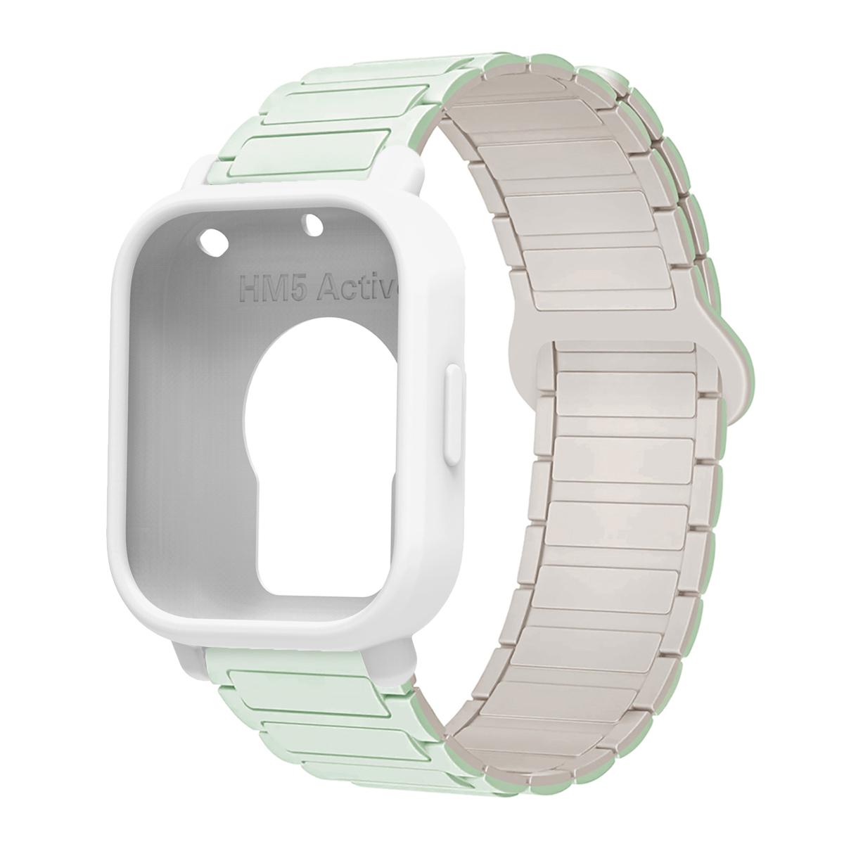 

Захисний чохол+силіконовий ремінець для Xiaomi Redmi Watch 5 active/5 Lite Повний захист екрану ТПУ М який чохол та магнітний спортивний ремінець Redmi Watch 5 Lite
