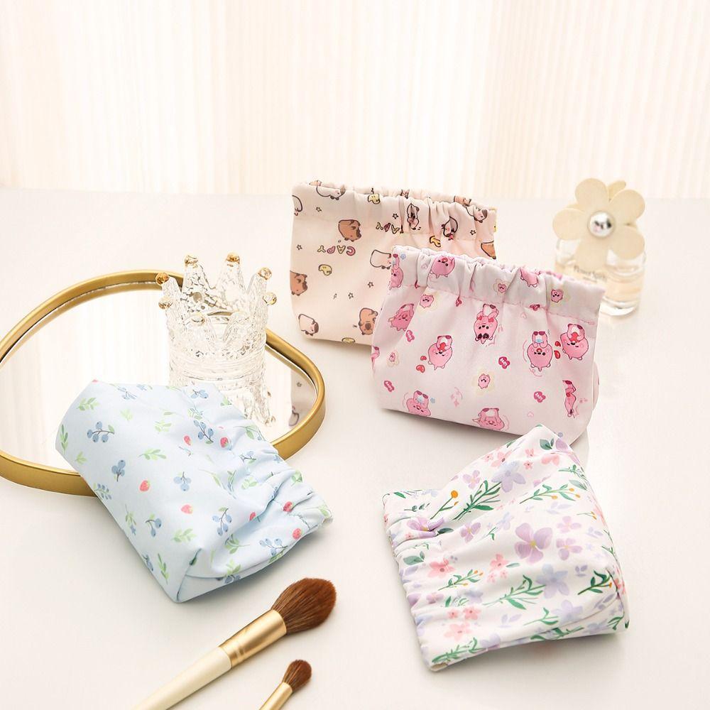 

Purse Leaf Spring Bag Floral Jewelry Bag INS Print Cosmetic Bag Women Style 1
