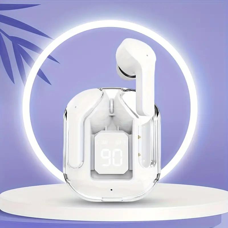 

Оригинальные беспроводные наушники T2 Bluetooth, прозрачные наушники HIFI, светодиодный дисплей, стереозвук, наушники для Xiaomi белый